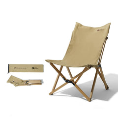 Yunyi Solid Wood Folding High Reclining Chair