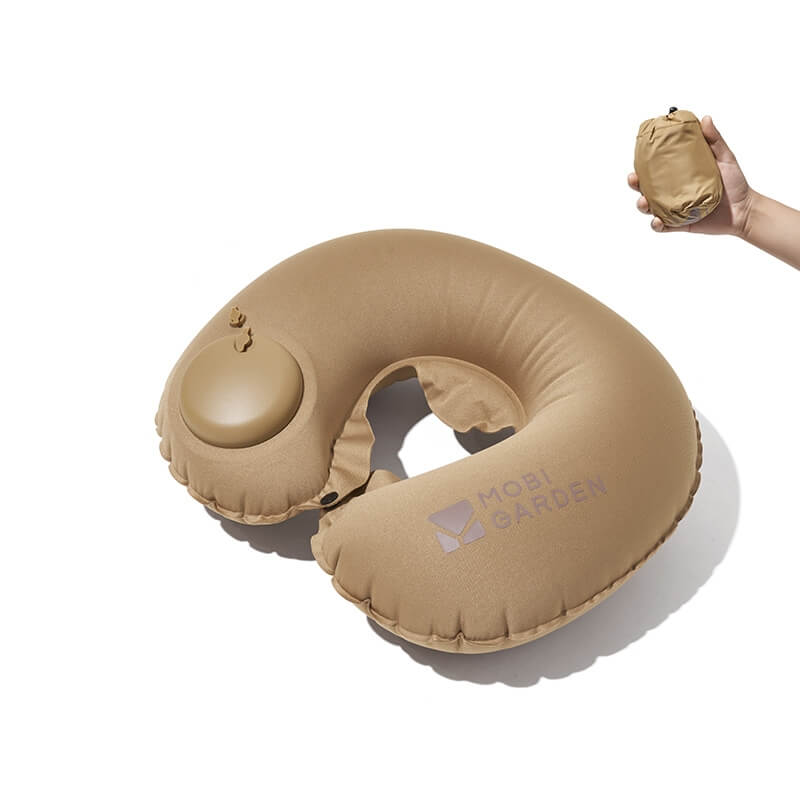 Press-type Inflatable U-shaped Pillow