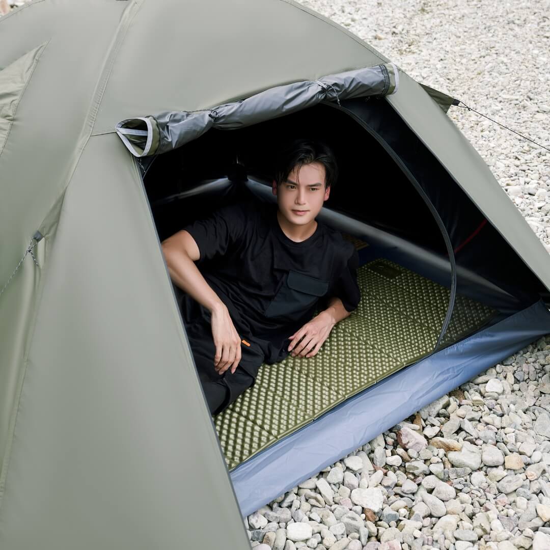 Sunny Beginner Hiking Vinyl Tent