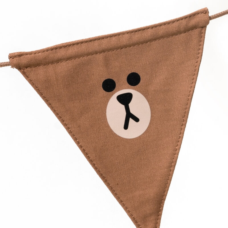 Triangular Camping Atmosphere Flag - LINE FRIENDS