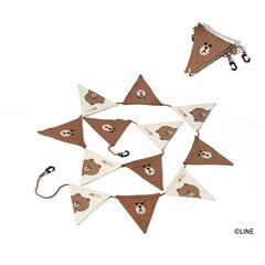 Triangular Camping Atmosphere Flag - LINE FRIENDS