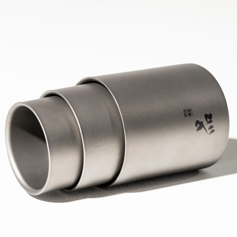 Xiangyan Double-Walled Handleless Titanium Cup