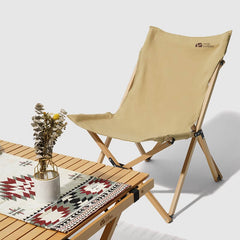 Yun Yi Solid Wood Folding High Recliner - Mobi Garden