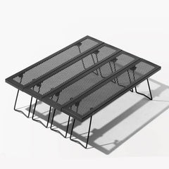 Ji Di Folding Rectangular Iron Table - Mobi Garden