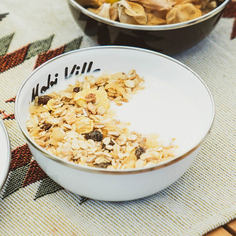 Huanyan Enamel Bowl & Plate